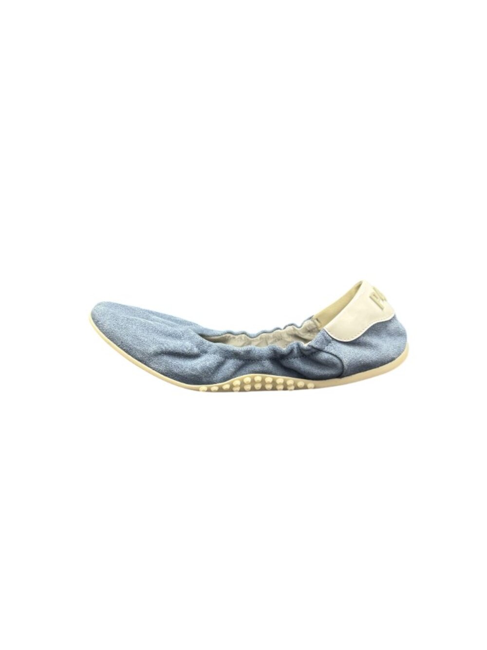 P448 Stella Mauve Women's Blue Ballet Flat Suede Leather Shoes, Size 37 - Picture 3 of 10